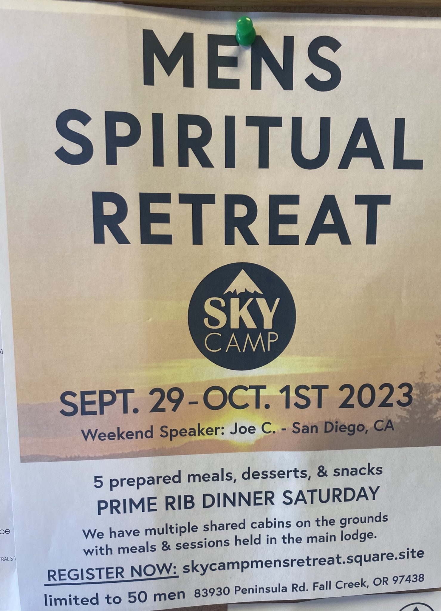 Men’s Spiritual Retreat AA Central Office of Salt Lake